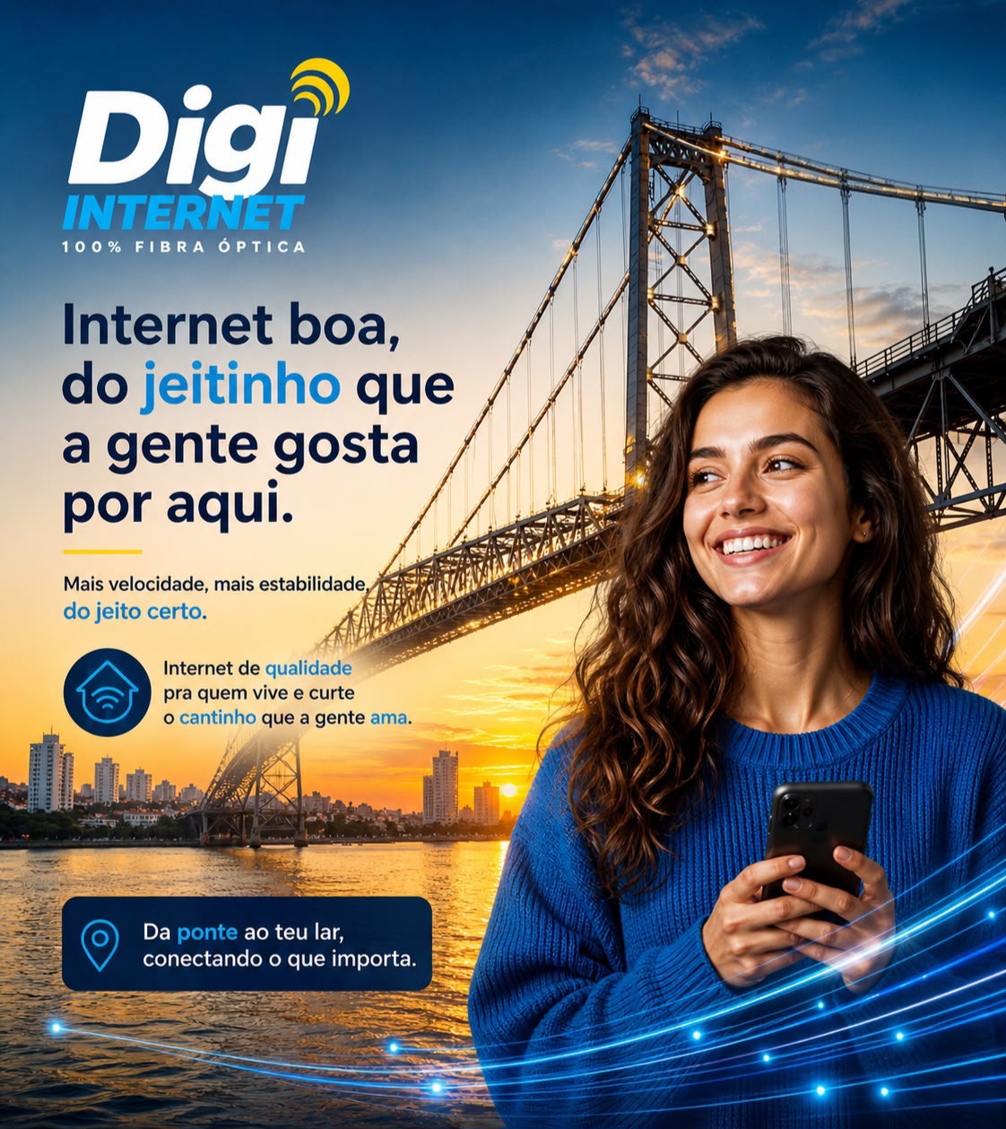 Arte promocional da Digi Internet